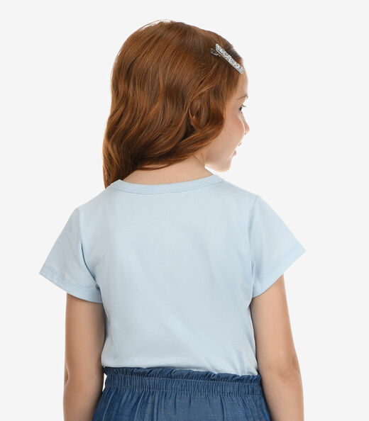 Blusa Feminina Meia Malha Rovi Kids Azul