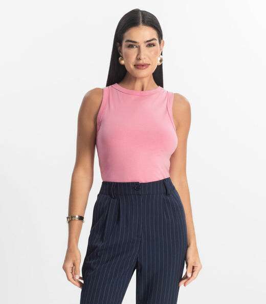 Regata Básica Feminina Rovitex Rosa