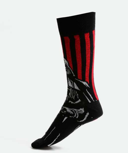Meia Masculina Cano Longo Darth Vader Star Wars Disney