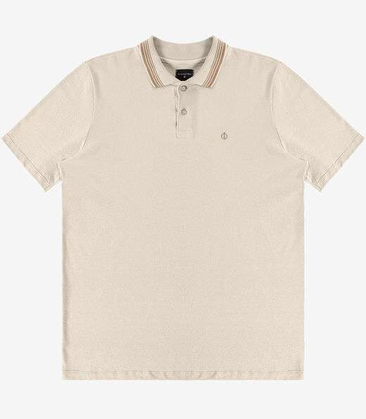 Polo Masculina Diametro em Malhão Fruit Bege