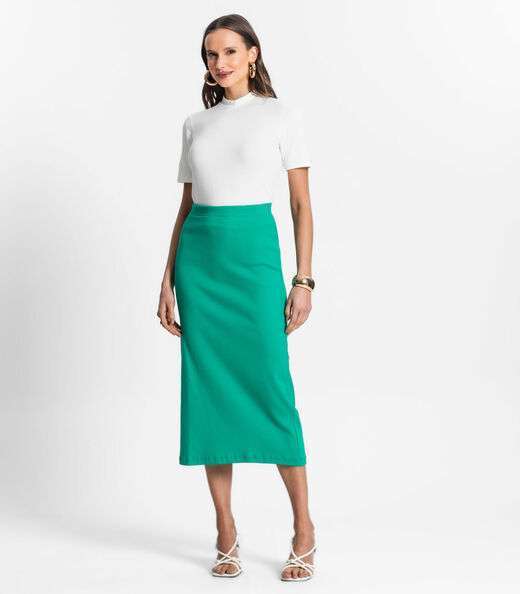 Blusa De Viscotorcion Básica Feminina Endless Bege