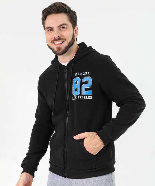 Image_Casaco Masculino Moletom Capuz Marisa Preto