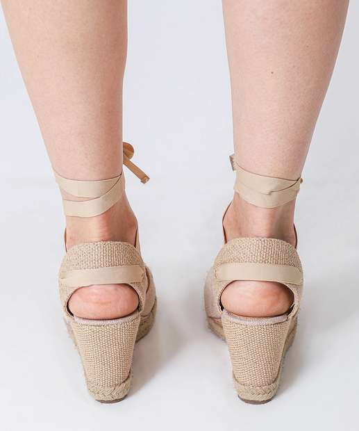 Sandália Espadrille Feminina Via Uno Off White