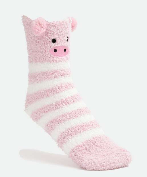 Meia Cano Médio Feminina Chenille Listrada Marisa