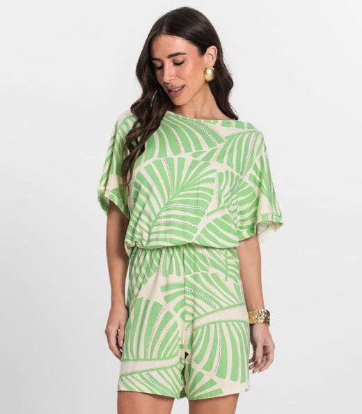 Macaquinho Feminino Infinita Cor Verde