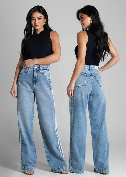 Calça Jeans Sawary Wide Leg - 281705