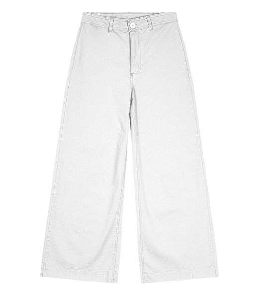 Calça Cropped Feminina Sarja Endless Branco