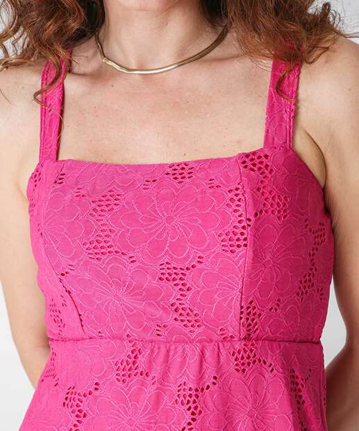 Vestido Feminino Curto Laise Marisa Rosa