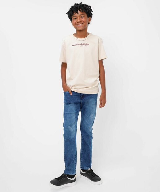Image_Calça Juvenil Jeans Bolsos Tam 10 a 16 Azul