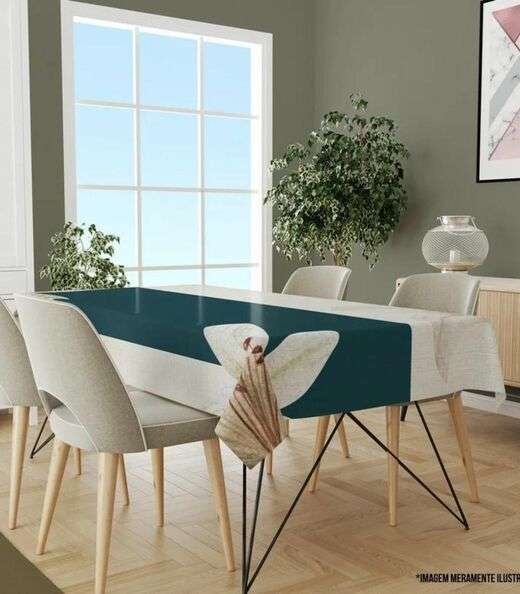 Image_Toalha De Mesa Retangular 6 Lugares Wevans Branco