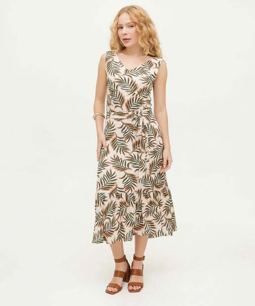 Image_Saia Midi Feminina Estampa Folhas Babado Marisa