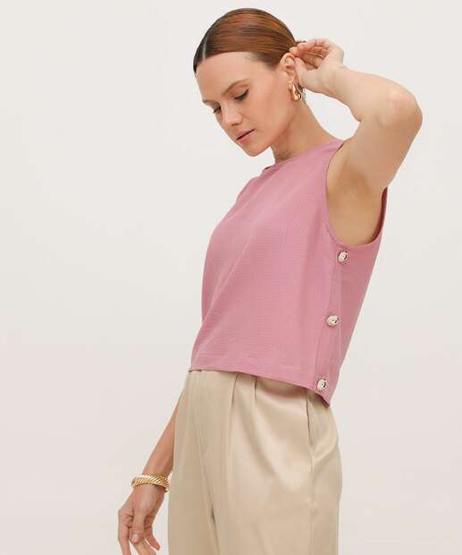 Image_Blusa Regata Feminina Alças Largas Marisa Rosa