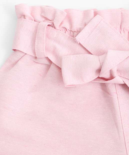 Short Infantil Sarja Clochard Marisa Tam 1 a 3 Rosa
