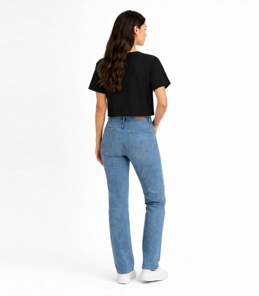 Blusa Feminina Ribana Canelada Infinita Cor Preto