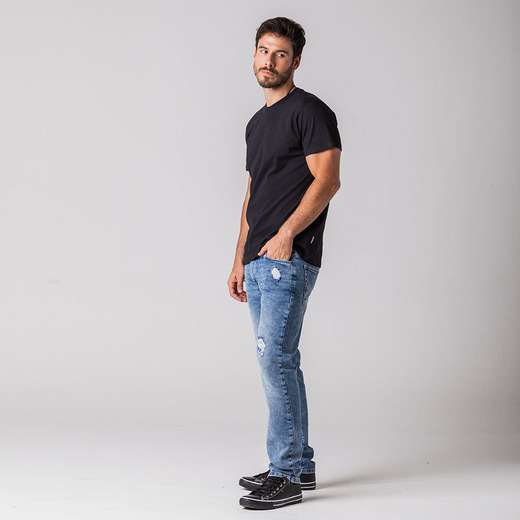 Camiseta Masculina Estampa Rock e Soda