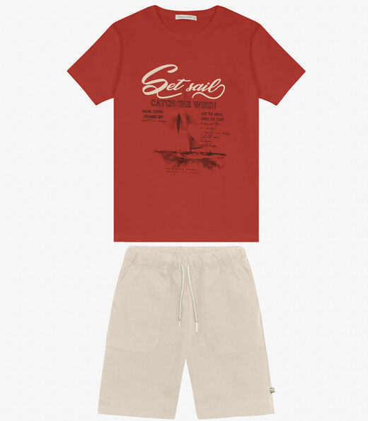 Image_Conjunto Camiseta com Bermuda Menino Trick Nick Laranja