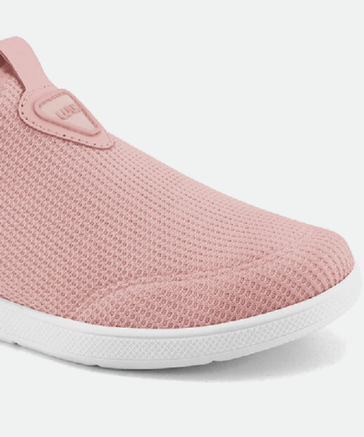 Tênis Casual Feminino Knit Recorte Frase Comfortflex 