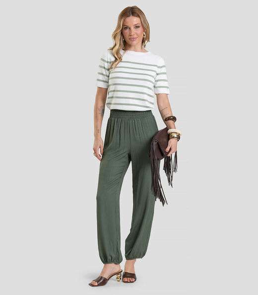 Blusa Feminina Em Tricot De Fio Modal Dianna Verde