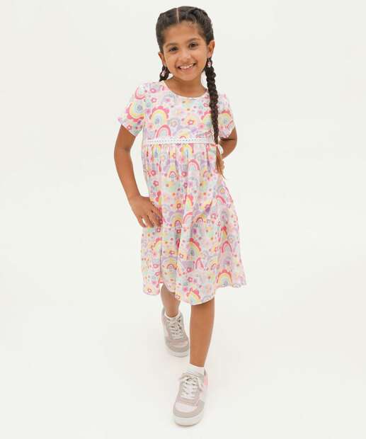 Image_Vestido Infantil Estampa Arco Íris Marisa Tam 4 a 10