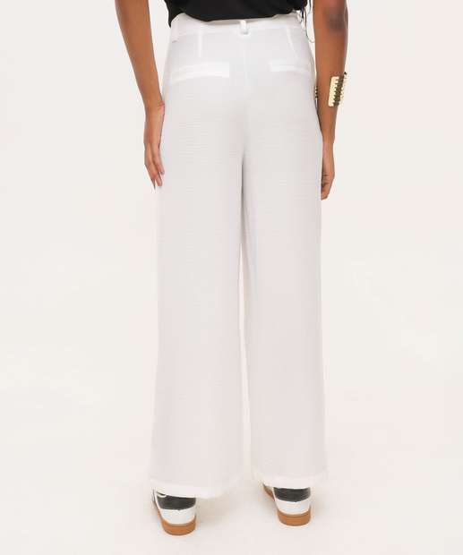 Calça Pantalona Feminina Textura Marisa