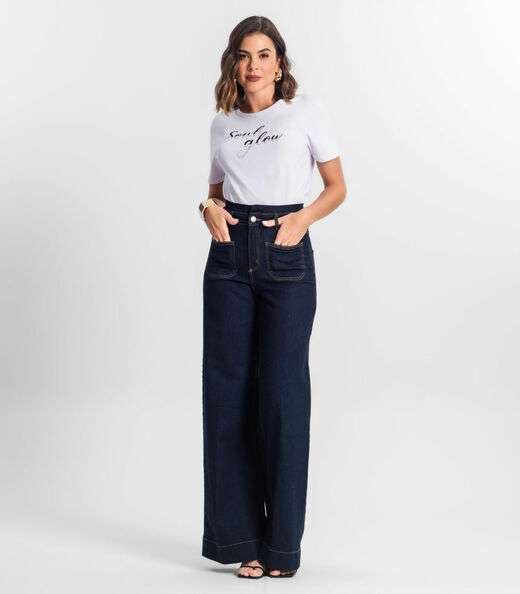 T-shirt Feminina Estampada Select Branco