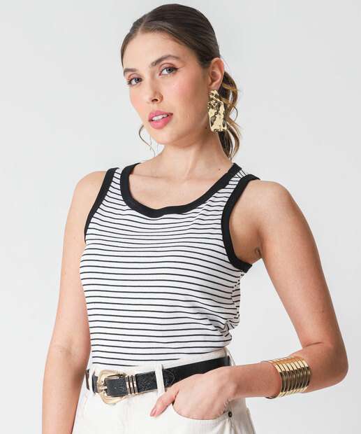Image_Blusa Regata Feminina Listrada Marisa Branco