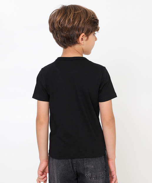 Camiseta Infantil Estampa Shadow Sonic Tam 4 a 10