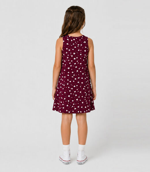 Vestido Infantil Feminino Estampado Select Vermelho
