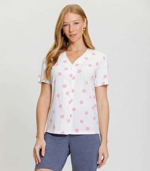 Pijama Bemudoll Feminino Mensageira Da Paz Branco