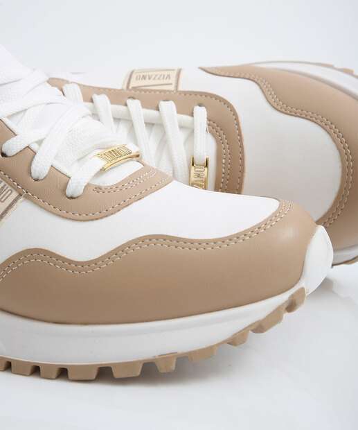 Tênis Casual Feminino Recortes Vizzano 