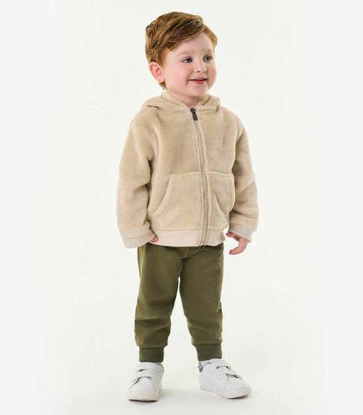 Jaqueta com Capuz Trick Nick Bege