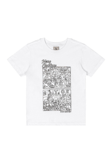 Camiseta Kit Canetinhas Pintar Quimby