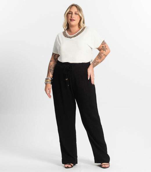 Image_Calça Feminina Reta Secret Glam Preto