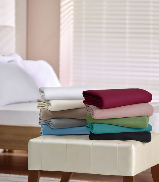 Jogo De Cama Solteiro Malha 2 Peças Liso Vivaldi Rosa