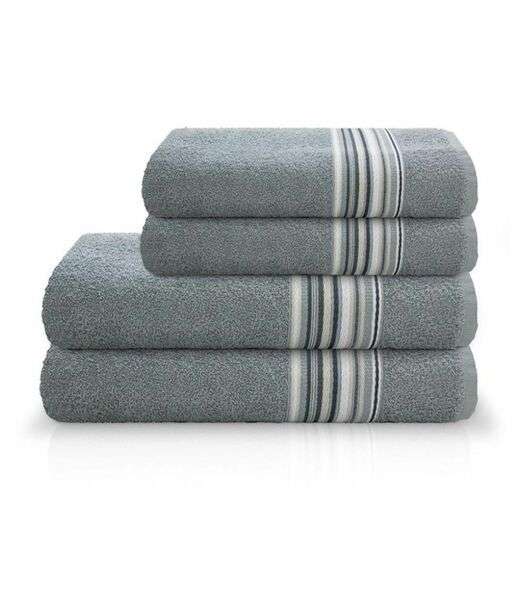Toalha De Rosto Vegas Camesa Cinza
