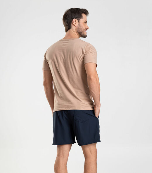 Bermuda Masculina Lisa De Microfibra Long Bong Azul