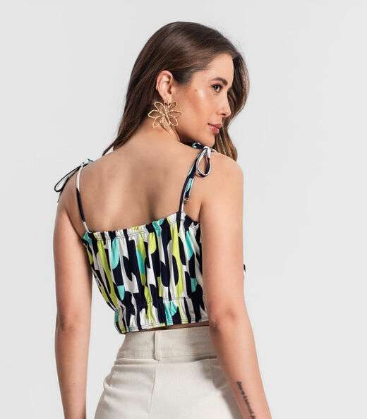 Cropped De Alça Rovitex Verde