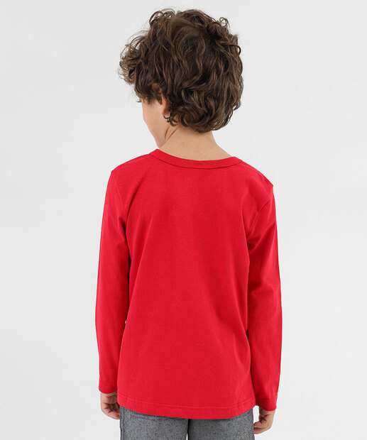 Camiseta Infantil Homem Aranha Marvel Tam 4 a 10 Vermelho