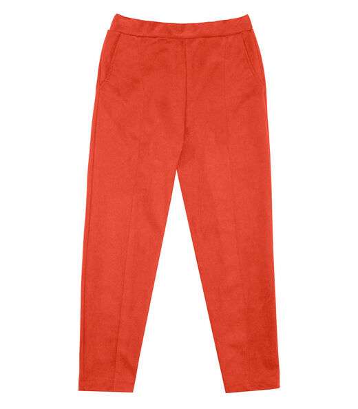 Calça Feminina Em Suede Sarjado Rovitex Laranja