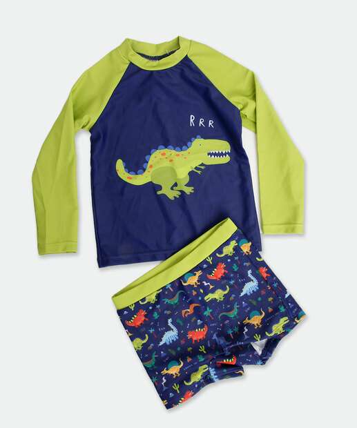 Image_Conjunto Infantil Praia Proteção UV Marisa TAM 1 a 4 Azul