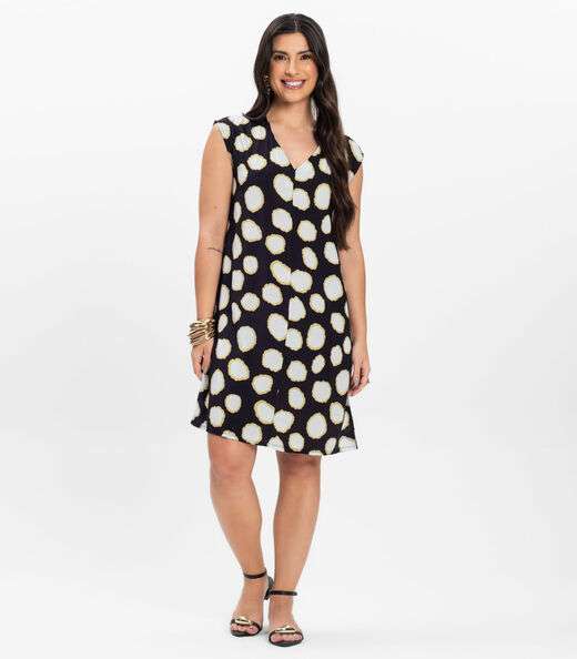 Vestido Feminino em Tecido Infinita Cor Preto