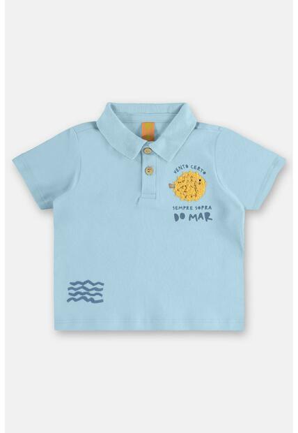 Conjunto Bebê com Polo e Short Três e Já