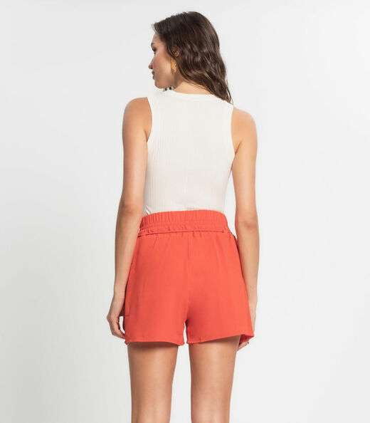 Shorts Feminino De Poá Light Endless Laranja