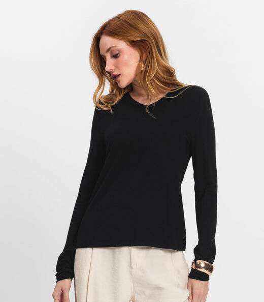 Blusa Manga Longa Select Preto