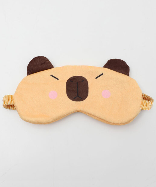 Image_Máscara De Dormir Feminina Capivara Marisa Bege