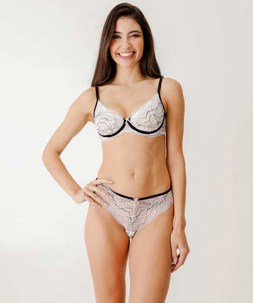 Calcinha Fio Dental Renda Marisa