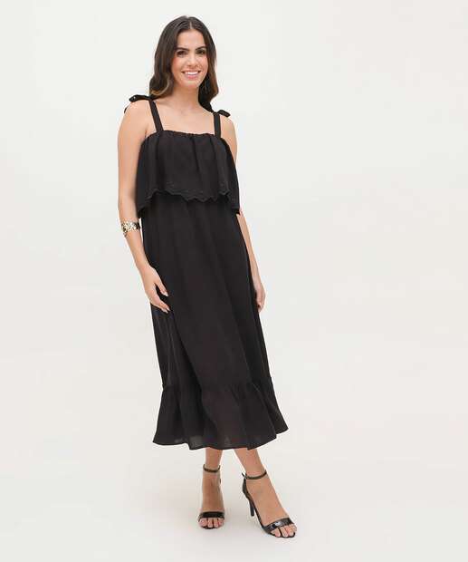 Image_Vestido Midi Feminino Babado Recorte Laise Marisa