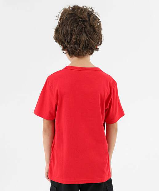 Camiseta Infantil Homem Aranha Marvel Tam 4 a 10 Vermelho