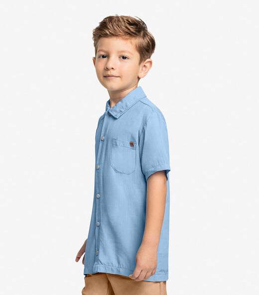 Conjunto Infantil Camisa Com Bermuda Trick Nick Azul