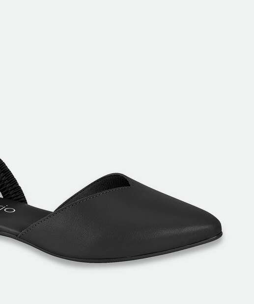 Sapatilha Feminina Slingback Bico Fino Beira Rio Preto